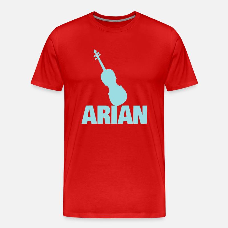 Bratsche Arian - Männer Premium Bio T-Shirt - Rot