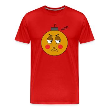 Stick Ball - Männer Premium Bio T-Shirt - Rot - Vorne - Damien (186cm)