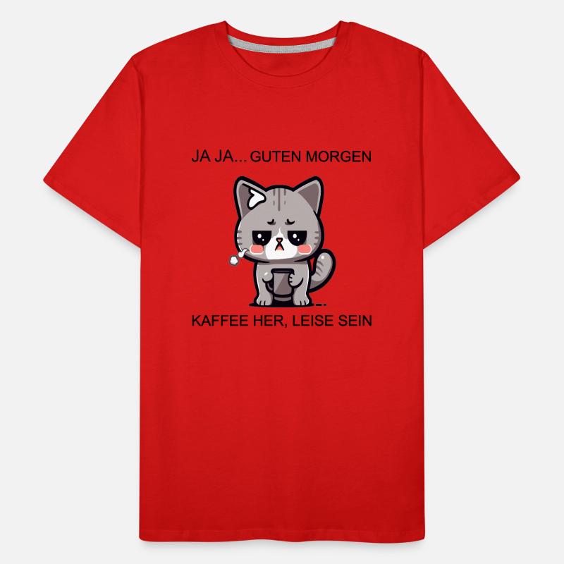 Coffecatfinal Männer Premium Bio T-Shirt