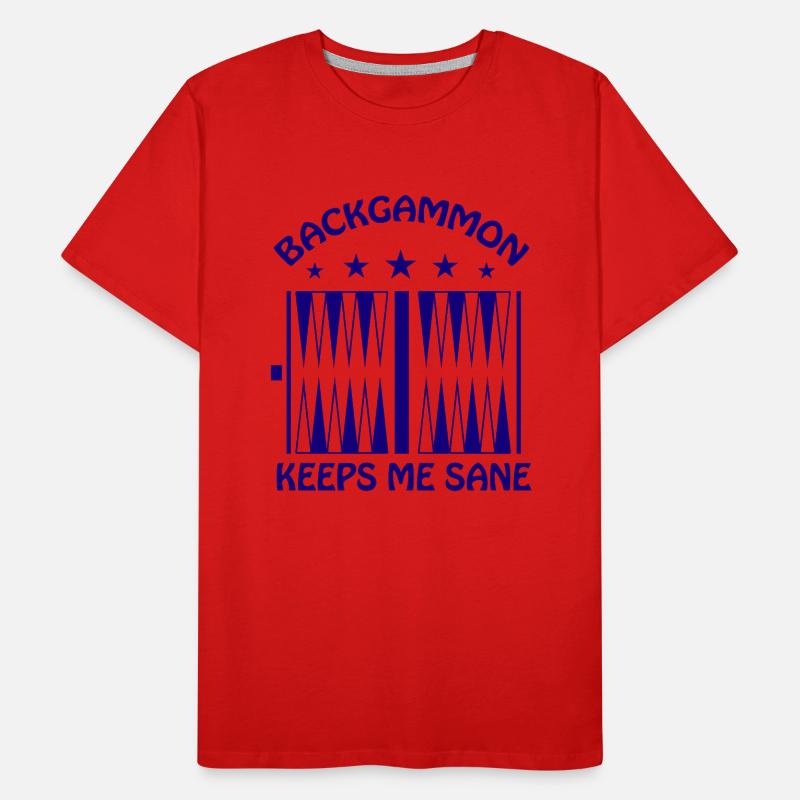 Boardgame Chess Backgammon Game Night Men's Premium Organic T-Shirt
