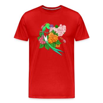Guatemala drapeau guatémaltèque ADN I cadeau - T-shirt bio Premium Homme - rouge - Devant - Damien (186cm)