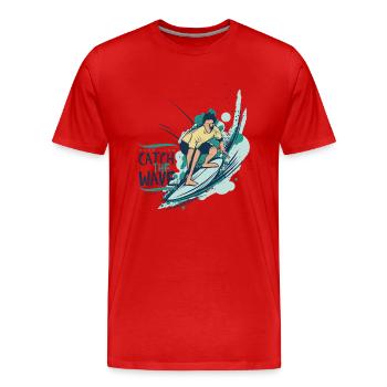 Wassersport - Männer Premium Bio T-Shirt - Rot - Vorne - Damien (186cm)