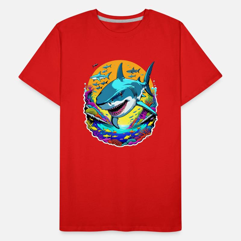 requin T-shirt bio Premium Homme