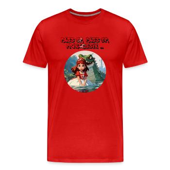 Pass op Prinzessin! - Shirt Köln Karneval - Männer Premium Bio T-Shirt - Rot - Vorne - Damien (186cm)