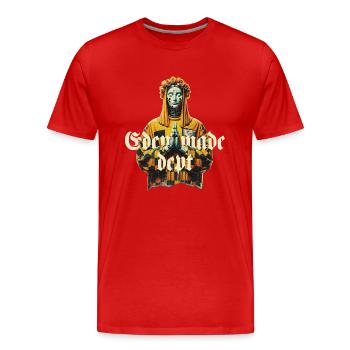 Mannequin de crash test « Eden made dept » - streetwear - T-shirt bio Premium Homme - rouge - Devant - Damien (186cm)