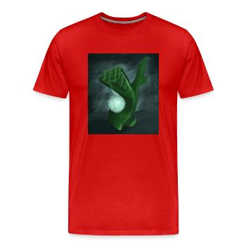 Abstract sculpture - Men's Premium Organic T-Shirt - red - Front - Damien (186cm)