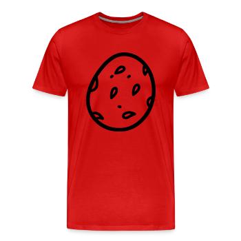 Kartoffel - Männer Premium Bio T-Shirt - Rot - Vorne - Damien (186cm)