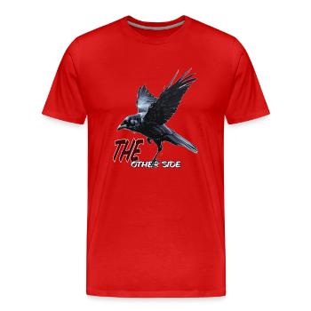 die andere Seite - Männer Premium Bio T-Shirt - Rot - Vorne - Damien (186cm)
