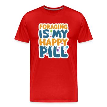 La recherche de nourriture est mon délice des amoureux de la nature - T-shirt bio Premium Homme - rouge - Devant - Damien (186cm)