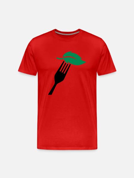 vegan - Men's Premium Organic T-Shirt - red