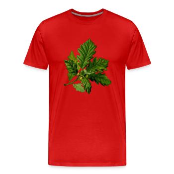 herbes thym romarin persil origan aneth - T-shirt bio Premium Homme - rouge - Devant - Damien (186cm)