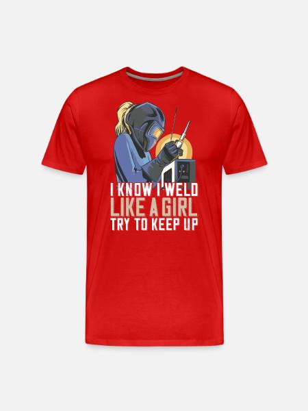 Welder Mama pour soudeurs et - T-shirt bio Premium Homme - rouge