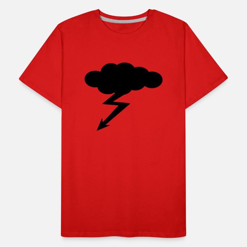 nuage - éclair - orage T-shirt bio Premium Homme