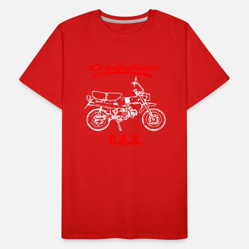 Moped Motorrad Kult Dax Männer Premium Bio T-Shirt