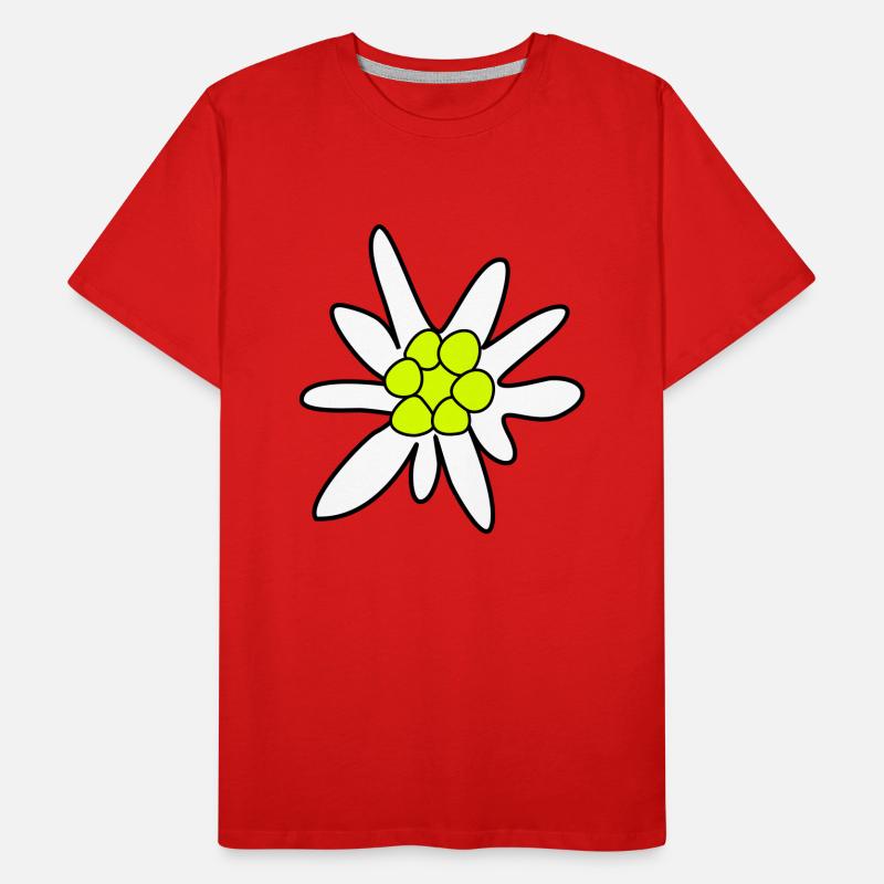 Edelweiss Männer Premium Bio T-Shirt