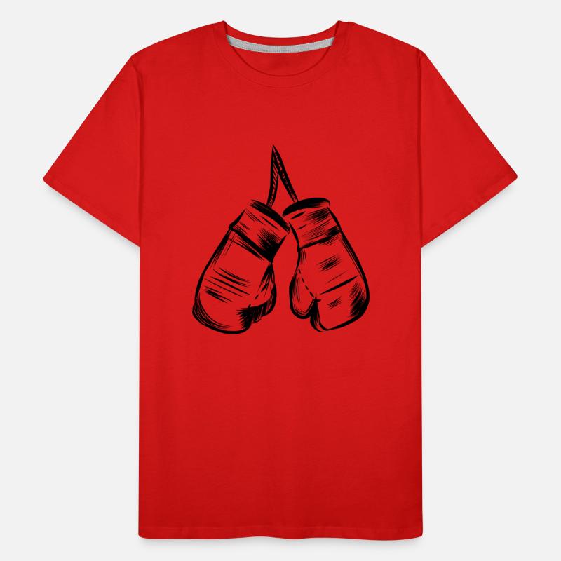 Conception de gants de boxe T-shirt bio Premium Homme