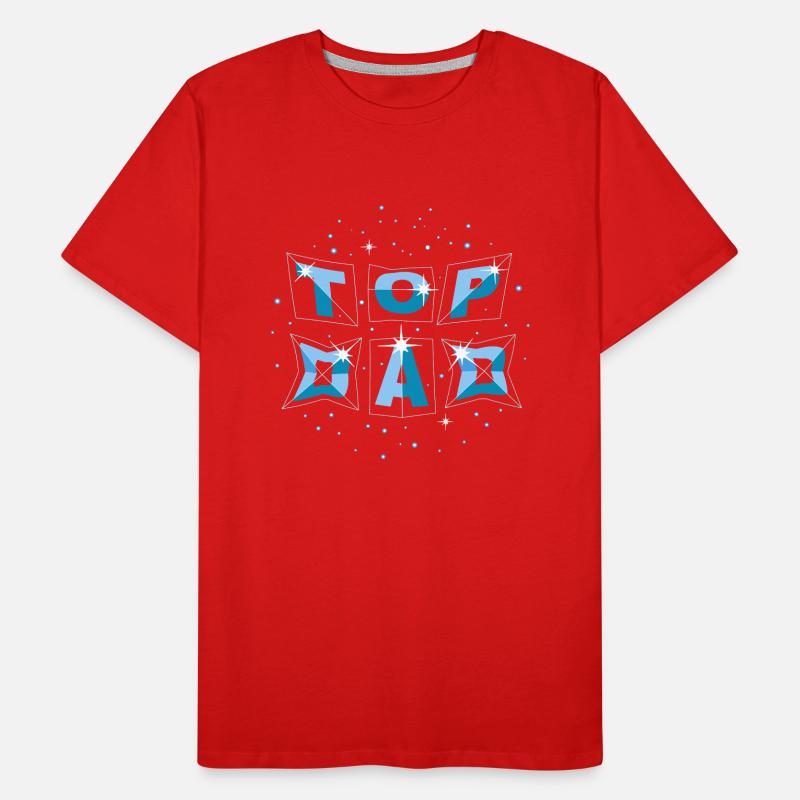 top dad dynamic blue Männer Premium Bio T-Shirt