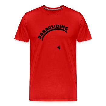 Paragliding - Männer Premium Bio T-Shirt - Rot - Vorne - Damien (186cm)