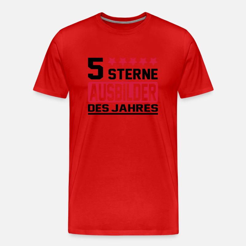 instructor - T-shirt bio Premium Homme - rouge