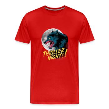 Werwolf für einen Werwolf Fan - Männer Premium Bio T-Shirt - Rot - Vorne - Damien (186cm)