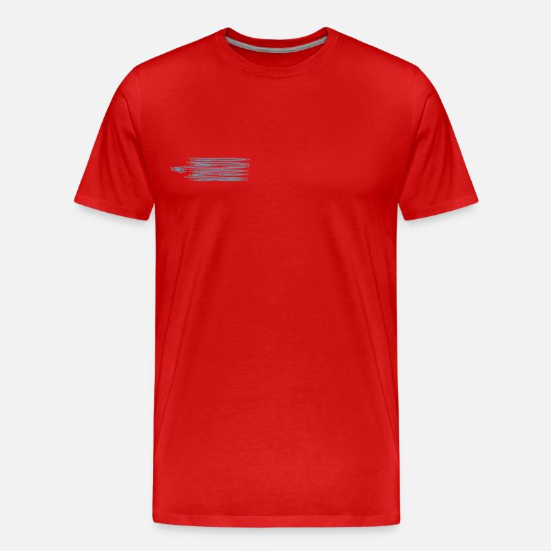 Muay Thai Script - Männer Premium Bio T-Shirt - Rot