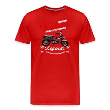 Mokick Moped Dax Culte - T-shirt bio Premium Homme - rouge - Devant - Damien (186cm)