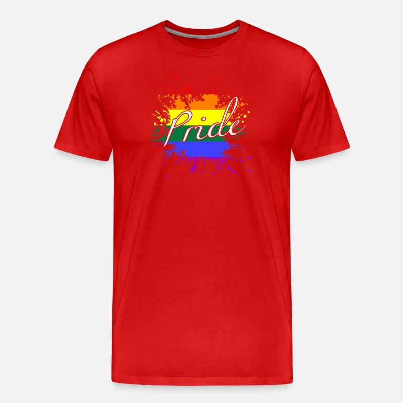 Pride LGBTQ - Männer Premium Bio T-Shirt - Rot