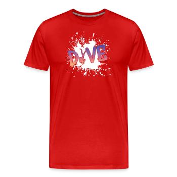 Scuba Diver - Männer Premium Bio T-Shirt - Rot - Vorne - Damien (186cm)