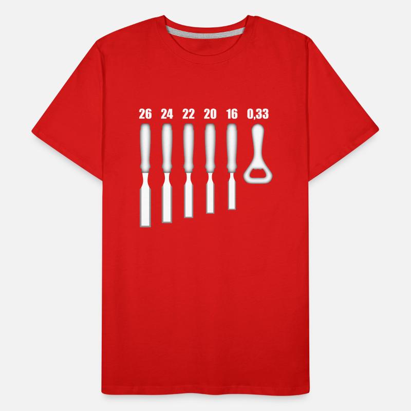 Carpenter Carpenter Chisel Ouvre-bouteille T-shirt bio Premium Homme