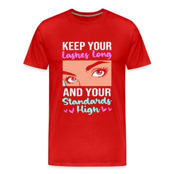 Kosmetikerin Make-up Kosmetik - Männer Premium Bio T-Shirt - Rot - Vorne - Damien (186cm)