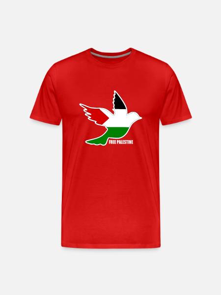 Free palestine - Men's Premium Organic T-Shirt - red