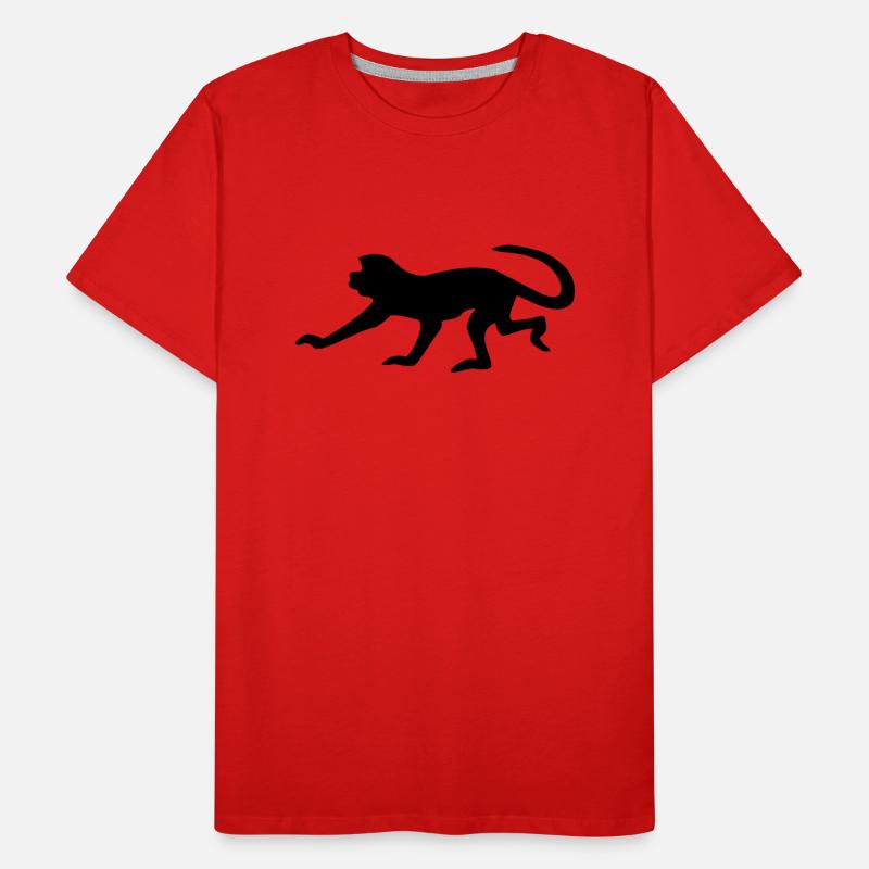 Shadow Monkey - 1 color vector Men's Premium Organic T-Shirt