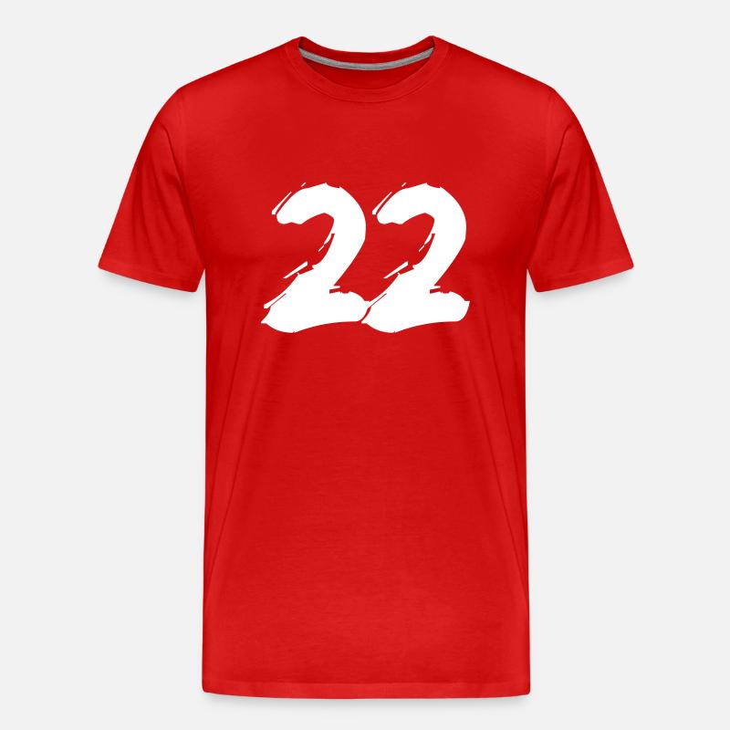 Brushed 22 - Männer Premium Bio T-Shirt - Rot