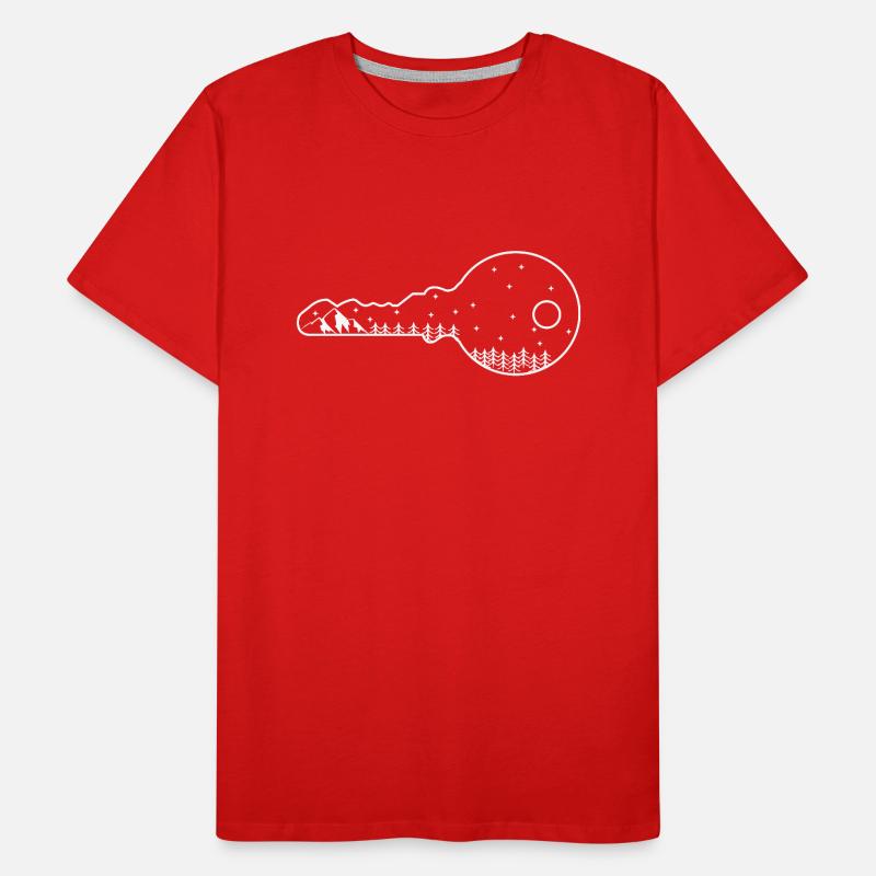 Clé de forêt T-shirt bio Premium Homme
