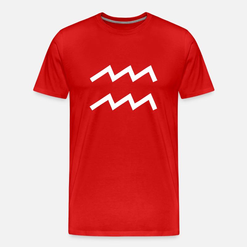 Wassermann - Männer Premium Bio T-Shirt - Rot