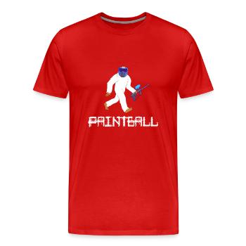 paintball gotcha paintballspieler - Männer Premium Bio T-Shirt - Rot - Vorne - Damien (186cm)