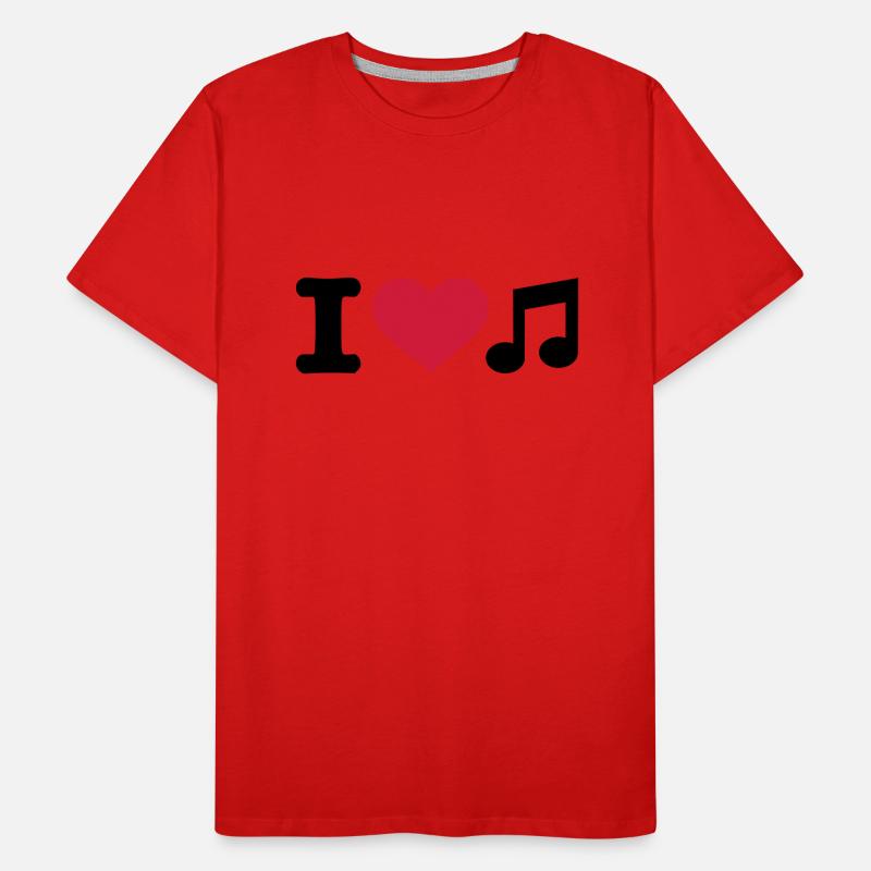 I love note Männer Premium Bio T-Shirt