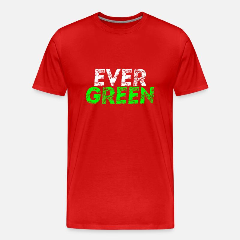 Evergreen Geschenkidee - Männer Premium Bio T-Shirt - Rot