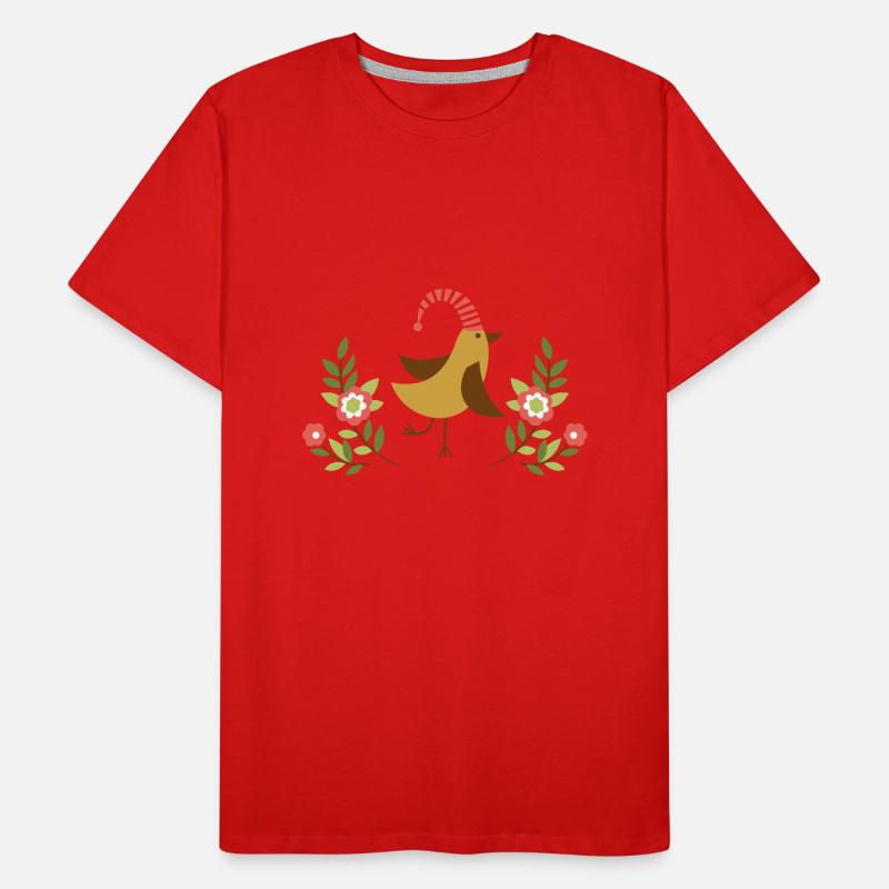 Vogel Männer Premium Bio T-Shirt