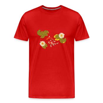 Meerestiere - Männer Premium Bio T-Shirt - Rot - Vorne - Damien (186cm)
