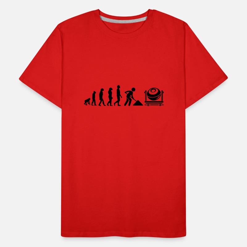 Cement mixer evolution Men's Premium Organic T-Shirt