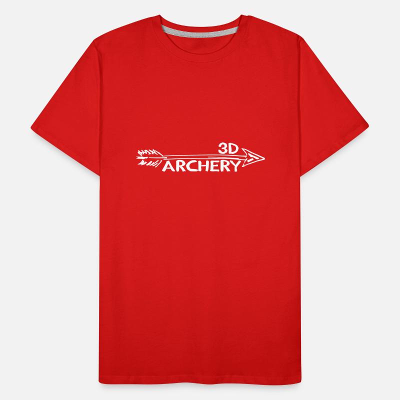 3D Archery Pfeil und Bogen Bogenschießen Longbow Männer Premium Bio T-Shirt