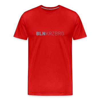 Berlin Kreuzberg - Männer Premium Bio T-Shirt - Rot - Vorne - Damien (186cm)