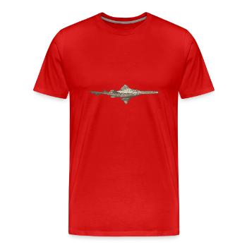Meerestiere - Männer Premium Bio T-Shirt - Rot - Vorne - Damien (186cm)