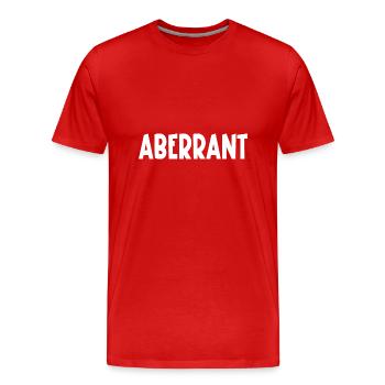 aberrant - T-shirt bio Premium Homme - rouge - Devant - Damien (186cm)
