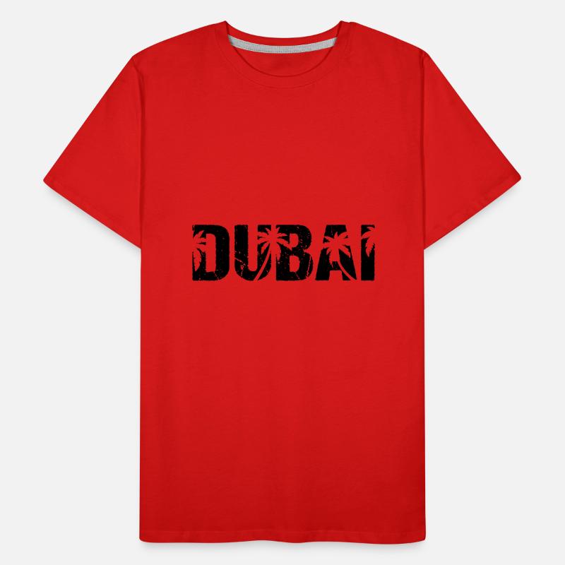 Dubai Palm Trees Men's Premium Organic T-Shirt