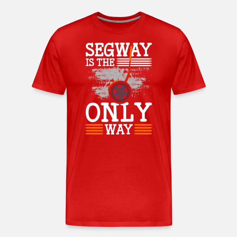 Segway Schwebebrett - Männer Premium Bio T-Shirt - Rot