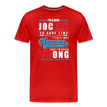 DJ Entertainment House Sound - Men's Premium Organic T-Shirt - red - Front - Damien (186cm)