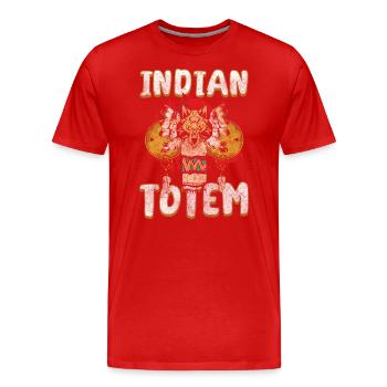 Ureinwohner Wächter Adler Azteke - Männer Premium Bio T-Shirt - Rot - Vorne - Damien (186cm)