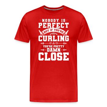 Patinoire sportive Stocksport Victory - T-shirt bio Premium Homme - rouge - Devant - Damien (186cm)